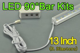 13inch 0.33Meter 6W LED Bar Fixture 5630 24LED 840 Lumens 90Â° Right Angle Cabinet LED Bar Light Kits