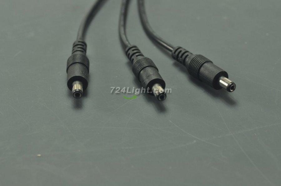 Compact Power Supply to Splitter Cable LED Light Power Splitter DC 1 to 2 3 5 Adapter With Switch