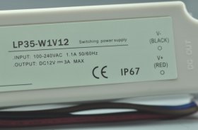 35 Watt LED Power Supply 12V 3A LED Power Supplies Waterproof IP67 For LED Strips LED Light