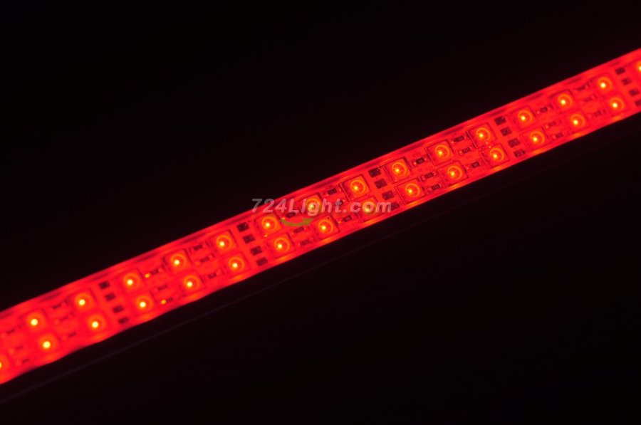1.2Meter 12V Double Row 48inch Superbright Waterproof 5050 RGB Color Changing LED Rigid Strip Bar 132LEDs