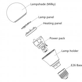 9W UL CUL Approved 9 Watt 800 Lumen 2700K Warm White E26 Edison Screw Medium Base A19 LED Light Bulb, 75 Watt Bulb Equivalent