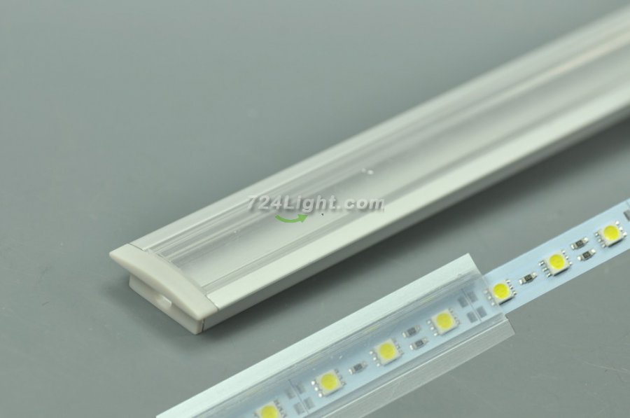 Recessed Slim 7mm LED Aluminium Channel 1 meter(39.4inch) LED Profile - Click Image to Close