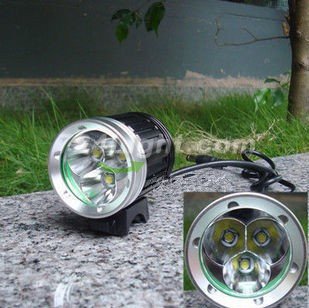 3X Cree XML T6 Led Head Lamp 3600 Lumens Led Flashlight 3 Modes Bicycle Front Led Light - Click Image to Close