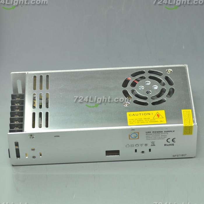 400 Watt LED Power Supply 12V 33.3A LED Power Supplies For LED Strips LED Light - Click Image to Close