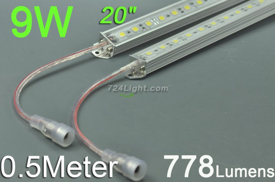 0.5Meter 20inch Superbright Waterproof LED Strip Bar 5050 5630 Rigid LED Strip 12V Both With DC Female male connector - Click Image to Close