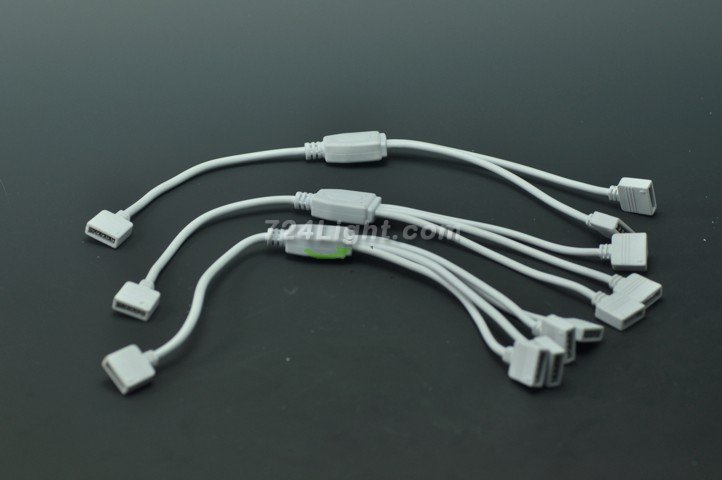 1 To 2 3 4 5PIN RGBW Splitter Female LED Connector Cable 2 3 4 Female Connector for 5050SMD RGBW RGBWW Strips