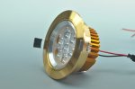 7W CL-HQ-03-7W LED Ceiling light Cut-out 90mm Diameter 4.3" Gold Recessed Dimmable/Non-Dimmable LED Downlight