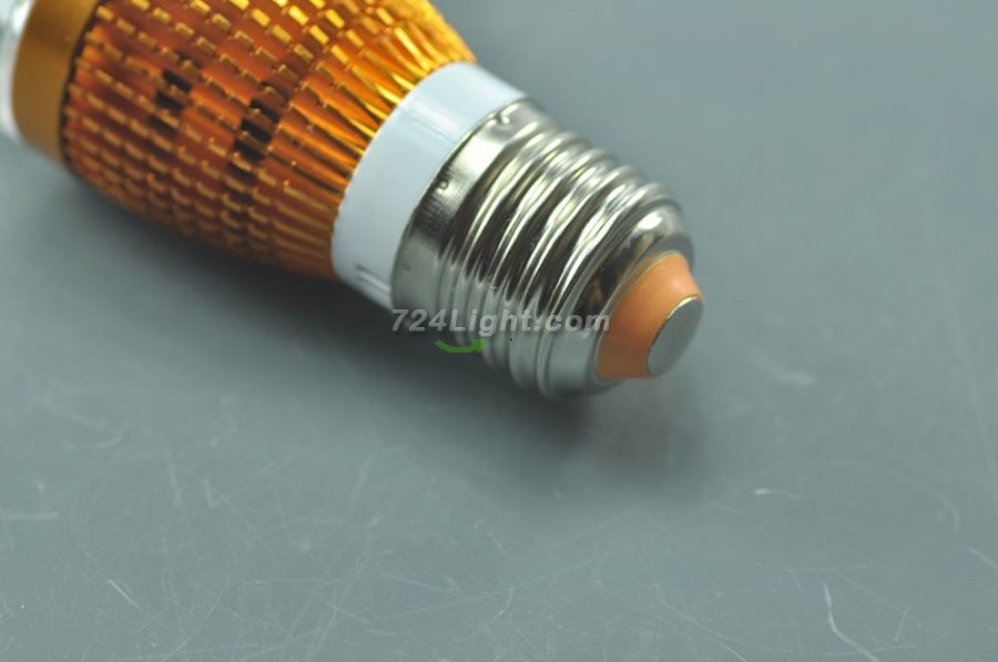 Mini 3W E27 Golden/Silver Shell LED Globe bulb