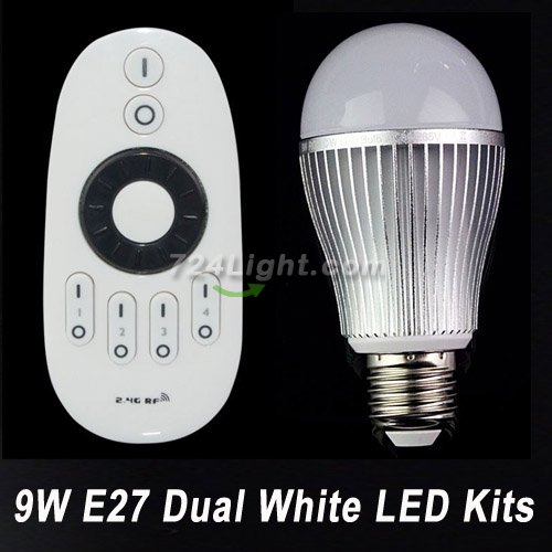 9W E27 Dual White LED Bulb Kits