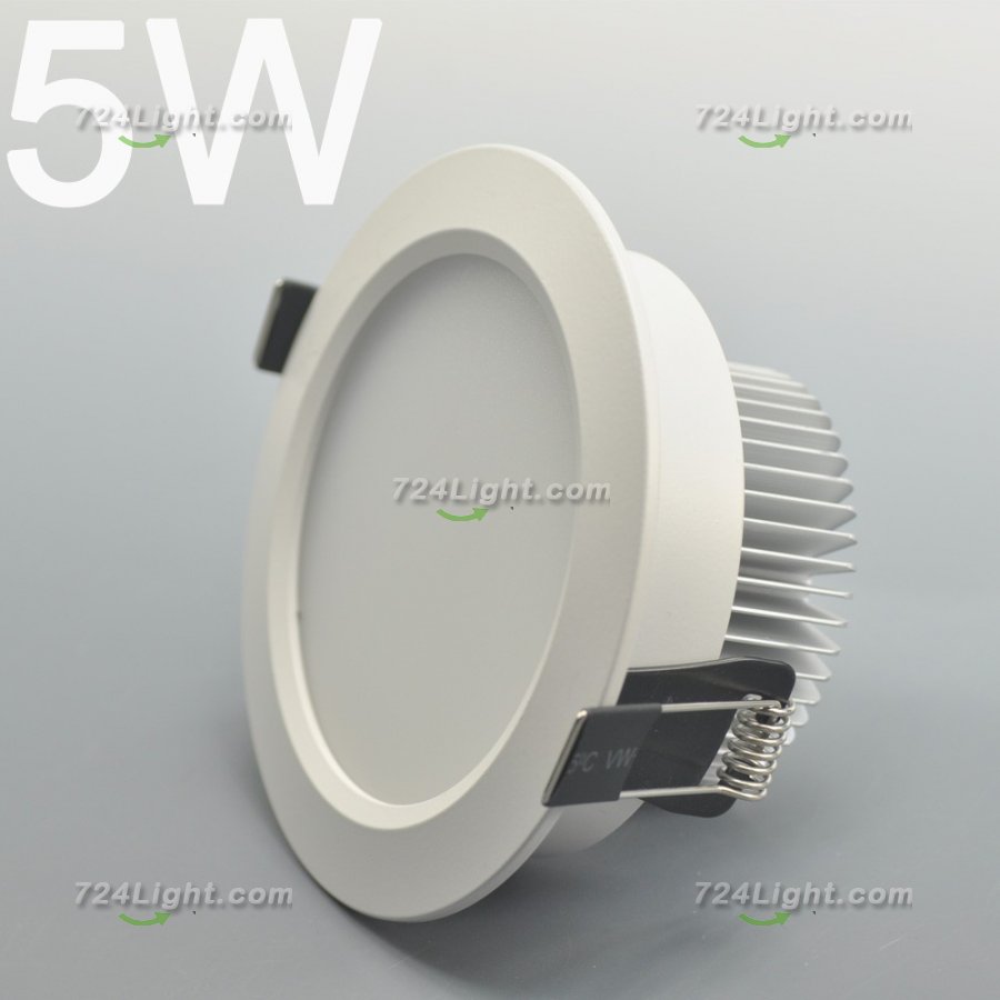 5W DL-HQ-101-5W LED Downlight Cut-out 93mm Diameter 4.3" White Recessed Dimmable/Non-Dimmable Ceiling light - Click Image to Close