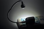 White/Black Flexible USB LED Reading Light Lamp for Computer Laptop Notebook PC Metal Snake