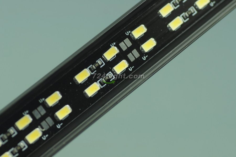 Black 0.5meter 20inch Bestsell Double Row LED Bar 72LEDs 5050 5630 Rigid Bar