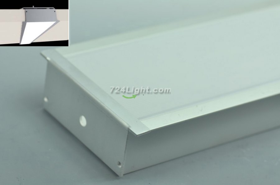 Super Wide LED Profile for ceiling light Pendent strip Light Extrusion - Click Image to Close
