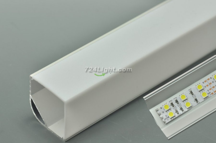 Super 20mm Strip LED Aluminium Extrusion Recessed LED Aluminum Channel 1 meter(39.4inch) LED Profile - Click Image to Close