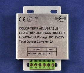DC12-24V 433MHz LED Controller Temperature Color & Brightness Adjustable LED Strip Light Controller