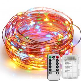 10M Solar Powered Light String Lamp 100LED Copper Wire Fairy Home Decor