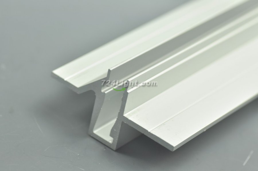LED Recessed aluminum profile for Shelf Light with glass insert install glass LED Extrusion - Click Image to Close