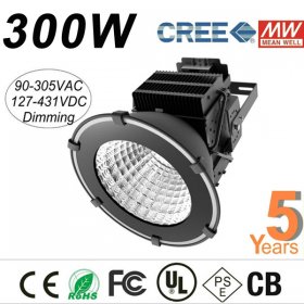 300W LED High Bay Light For Industrial Outdoor Lighting Warm White Pure White Nature White Led Flood Light With Mean Well Power Supply