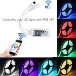 WiFi Wireless Led Controller LED constant pressure controller MINI IR 24 key WIFI controller