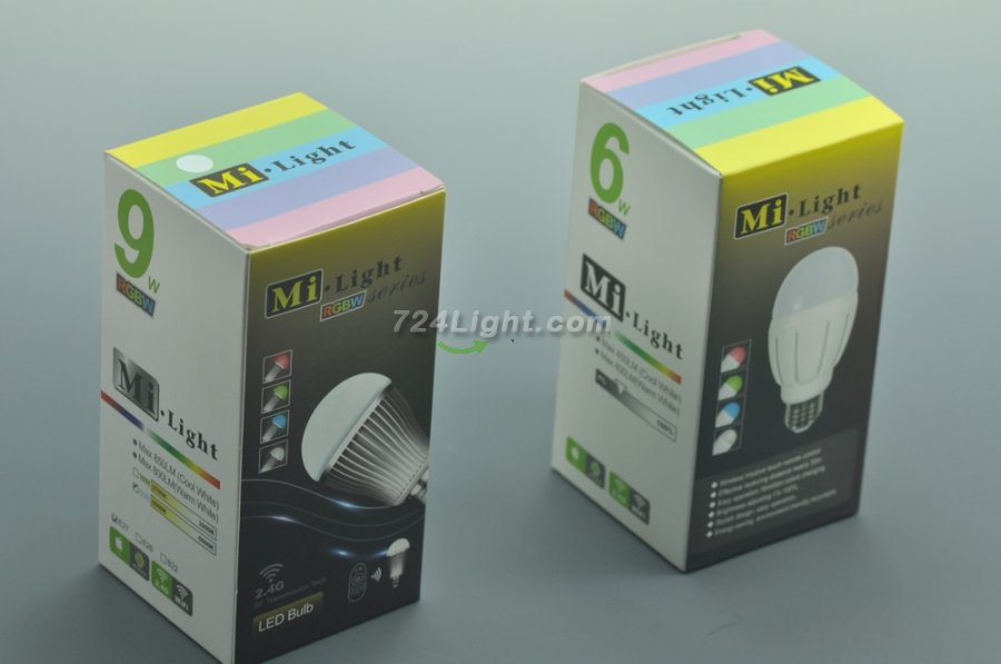 Wireless LED Blub Wifi RGB White/Warm White Blub 6W 9W RGBW LED Globe Light