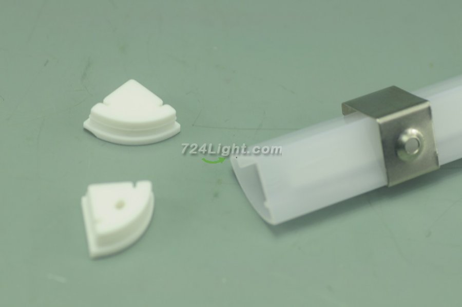Waterproof LED Channel IP65 plastic 90Â° led profile housing For 12.1mm Flexible Strip lighting