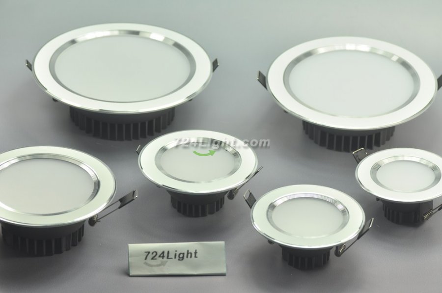 9W DL-HQ-102-9W Recessed Ceiling light Cut-out 106mm Diameter 5.5" White Recessed Dimmable/Non-Dimmable LED Downlight