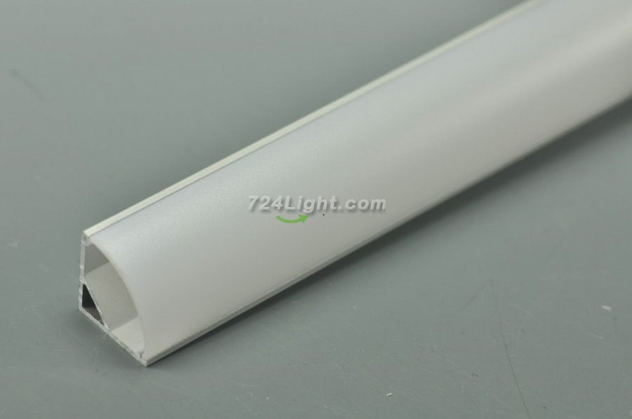 Wholesale LED 90Â° Right Angle Aluminium Channel PB-AP-GL-006 1 Meter(39.4inch) 16 mm(H) x 16 mm(W) For Max Recessed 10mm Strip Light LED Profile With Arc Diffuse Cover