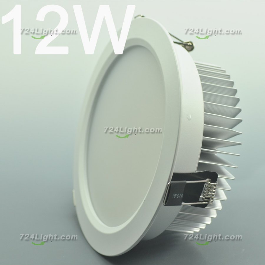 12W DL-HQ-101-12W LED Spotlight Cut-out 128.5mm Diameter 6.2\" White Recessed LED Dimmable/Non-Dimmable LED Ceiling light