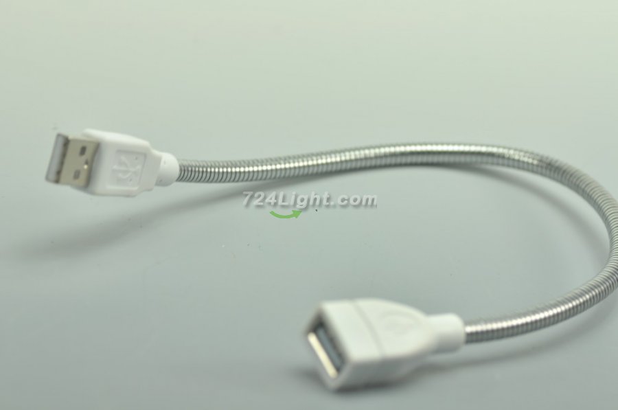 USB Snake Extension Cord 4PIN Can Data Transfer Î¦6*350mm For LED Lamp