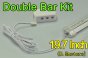 19.7inch 0.5Meter 18W LED Bar Fixture Double Row 5630 72LED 2520 Lumens Cabinet LED Bar Light Kits