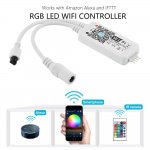 WiFi Wireless Led Controller LED constant pressure controller MINI IR 24 key WIFI controller