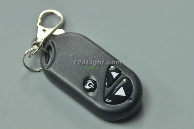 Remote RF Single Color LED Dimmer With 3 Keys Control keychain Sharped 20A