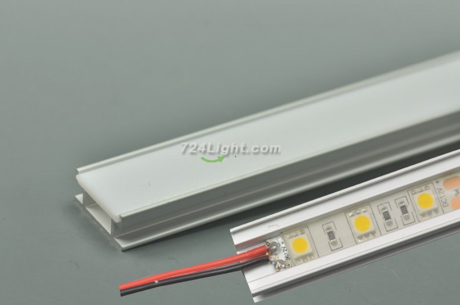 Floor LED Aluminium Recessed Channel 1 meter(39.4inch) LED Profile - Click Image to Close