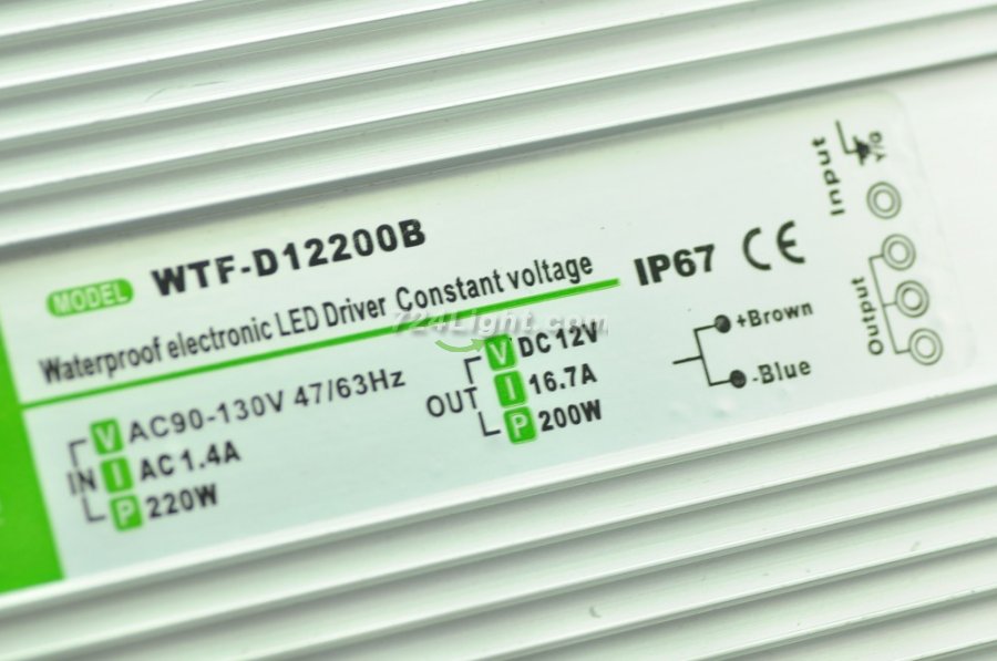 200 Watt LED Power Supply 12V 16.7A LED Power Supplies Waterproof IP67 For LED Strips LED Lighting