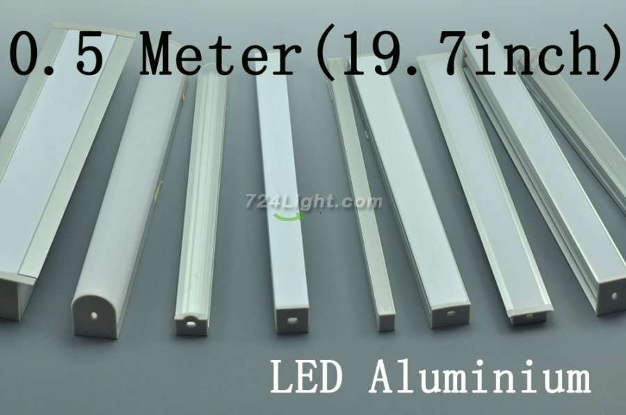 0.5 Meter(19.7 inch) LED Aluminium Profile LED Channel - Click Image to Close