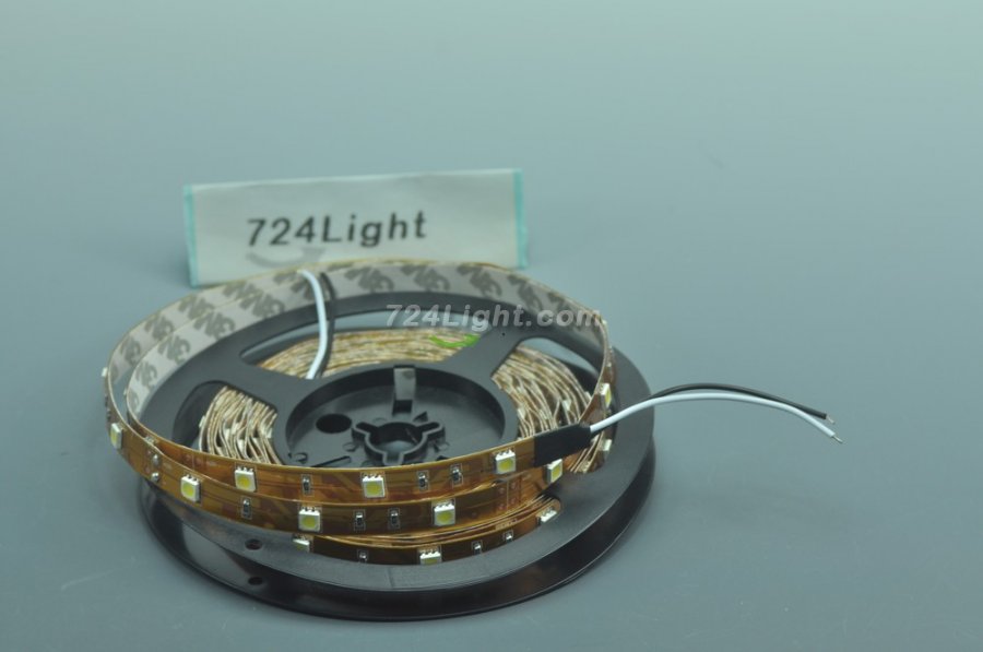 5050 LED Strip light With Background Yellow PCB 5m (16.4ft ) 300LEDs