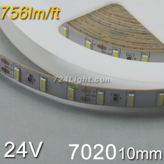 Brightest LED Strip Light SMD7020 Flexible 24V Strip Light 5 meter(16.4ft) 450LED - Click Image to Close