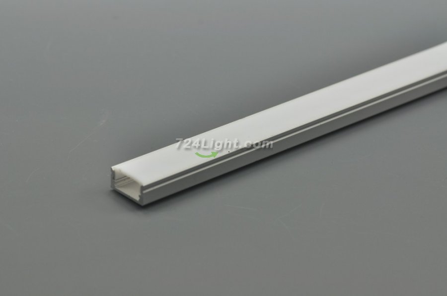 0.5meter 19.7â€œ LED Aluminium Channel 8mm Recessed U Type LED Aluminum Channel LED Profile Inside Width 12.2mm - Click Image to Close