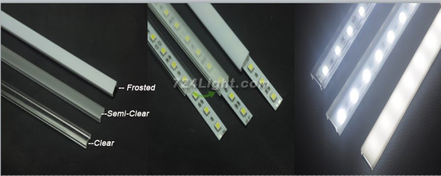 3 meter 118.1" LED U Double 5050 Strip Aluminium Channel PB-AP-GL-014 10 mm(H) x 20 mm(W) For Max Recessed 20mm Strip Light LED Profile ssed 10mm Strip Light LED Profile