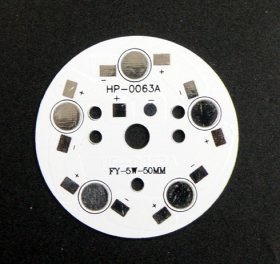 5W LED High Power Aluminum Plate 5 Series Connections Diameter 50mm Bulb Lights Circuit Board
