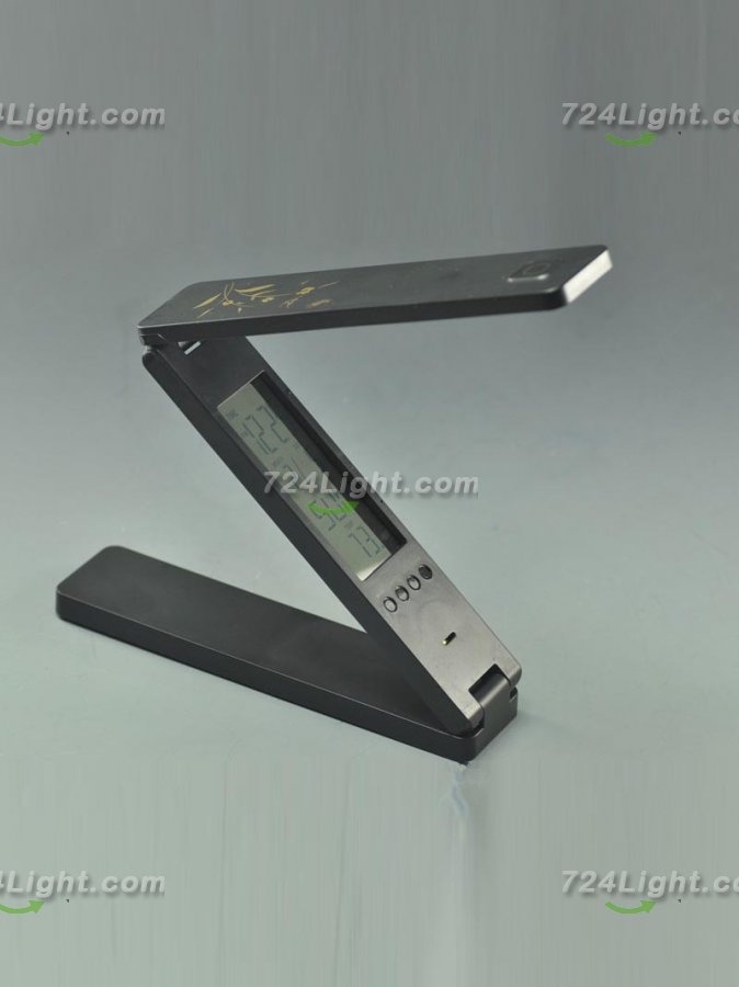 Black LED Folding Lamp Lap LED Lamp Light Rechargeable LED Lamp With 18 LED Adjustable LED Lamp - Click Image to Close