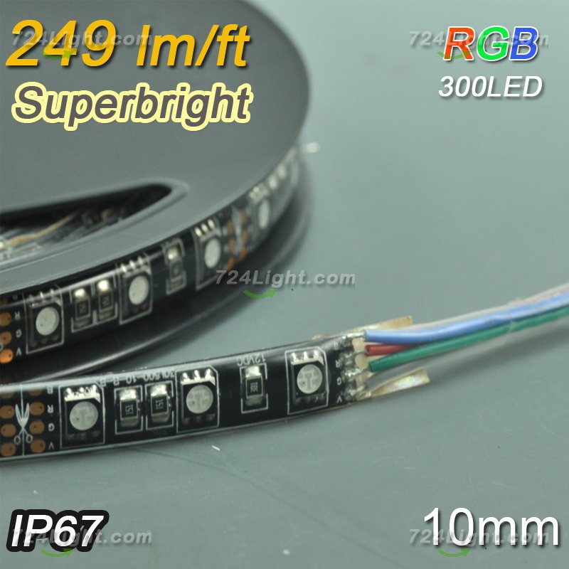 Brightest RGB LED Strip Lighting SMD5050 12V Multicolor Tape Lights 5 meter(16.4ft) 300LEDs - Click Image to Close
