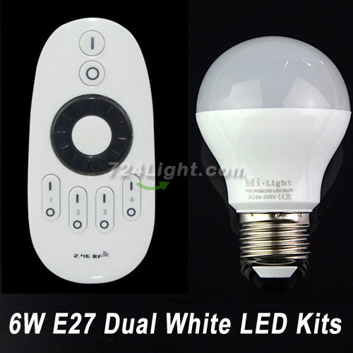6W E27 Dual White LED Bulb Kits