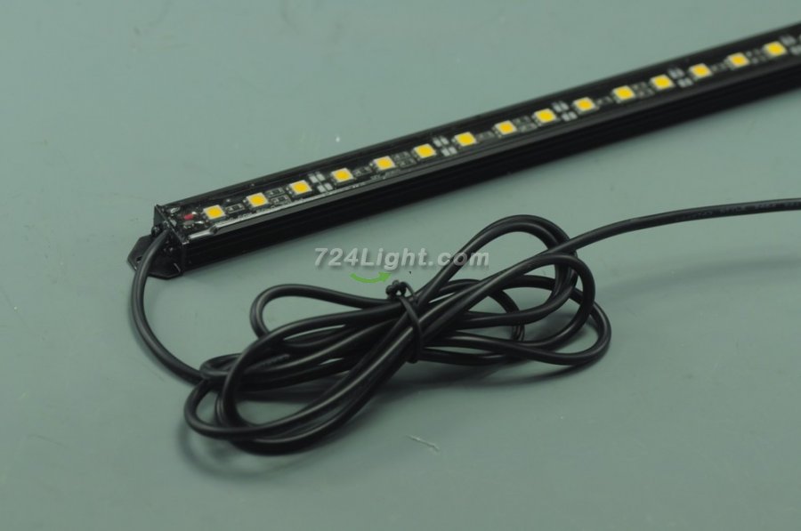 2Meter Black Superbright Waterproof LED Strip Bar 39.3inch 5050 5630 Rigid LED Strip 12V With DC connector