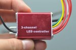 Mini DC12V IR007 144W IP65 Waterproof 3 Channel Red LED Repeater LED Controller for RGB LED Strip Light