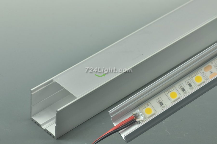 Super Width 35mm LED Aluminium Extrusion Recessed LED Aluminum Channel 1 meter(39.4inch) LED Profile - Click Image to Close