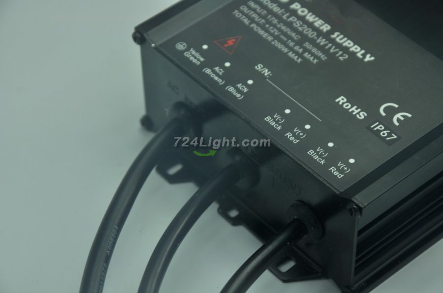 12V 16.6A LED Power Supply 200 Watt LED Power Supplies For LED Strips LED Light
