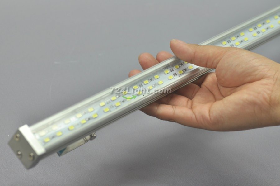 LED Wall Washer Double Row 39.3inch 1meter LED Strip 144LEDs 5050 5630 Rigid Bar with Holder