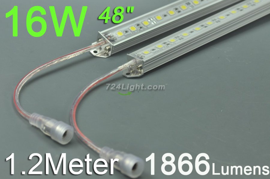 1.2Meter 84LED Superbright Waterproof LED Strip Bar 48inch 5050 5630 Rigid LED Strip 12V Both With DC Female male DC connector - Click Image to Close