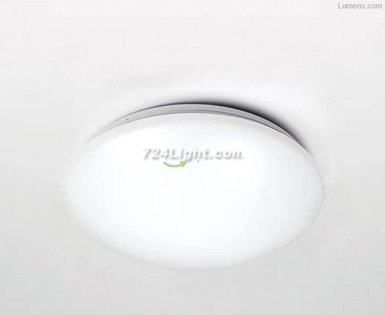 36W 19.68 inch (500mm) odern LED Flush Mount Ceiling Light Fixture Round Acrylic Shade White Finish Mushroom Shape and CCT changable with RF control